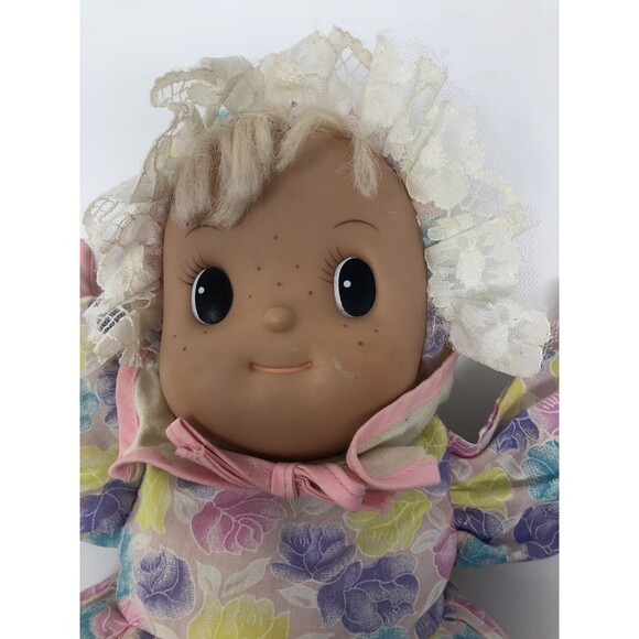 Uneeda Pretty Powder Puff Plush Vintage Doll Fabric Stuffed Soft Toy 14" Softest - Picture 5 of 9